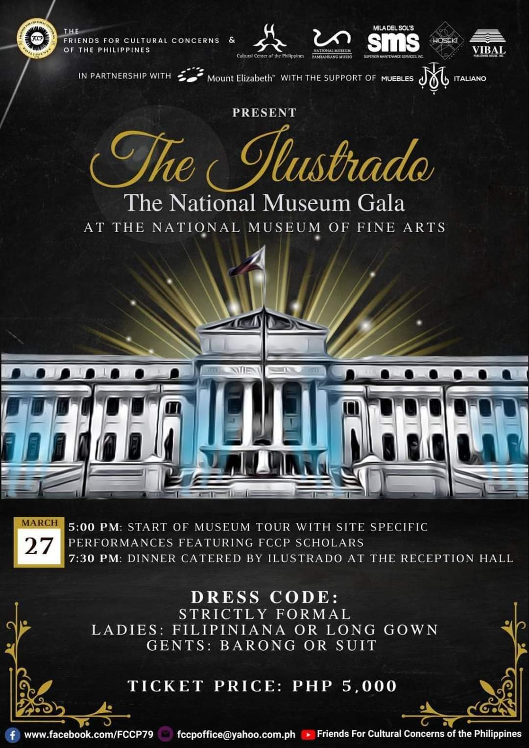 FCCP to Hold Fundraising Gala for Scholars at the National Museum of Fine Arts